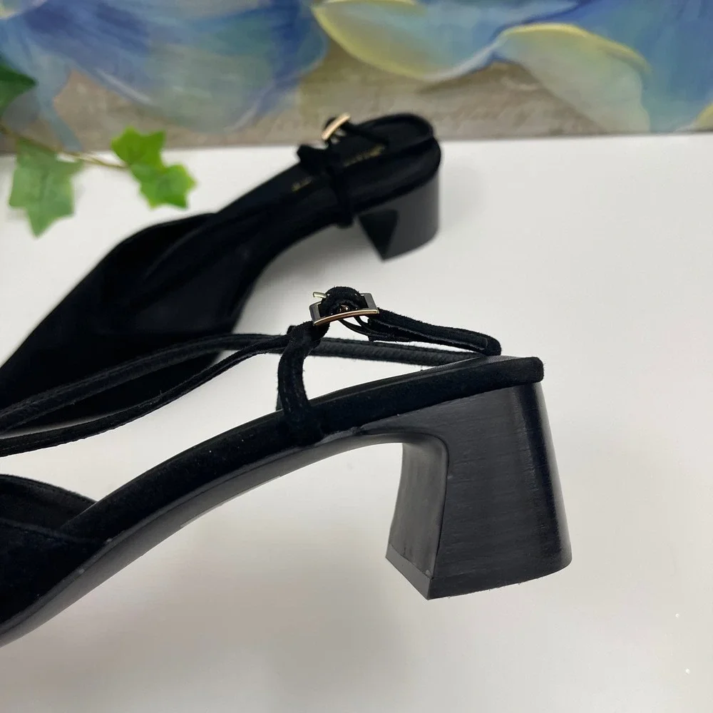 JEFFREY CAMPBELL Annemarie Slingback Pumps in Black Size 6 - Picture 5 of 15